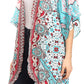 Sakkas Denora Women's Casual Draped Kimono Short Sleeve Boho Open Front Cardigan