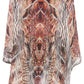 Sakkas Aremi Women Floral Printed Open Front Cardigan Top Boho Casual Short Sleeve