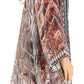 Sakkas Aremi Women Floral Printed Open Front Cardigan Top Boho Casual Short Sleeve