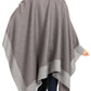 Sakkas Nila Women's Reversible Open Front Large Poncho Shawl Wrap Scarf Cape Ruana
