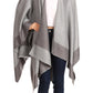 Sakkas Nila Women's Reversible Open Front Large Poncho Shawl Wrap Scarf Cape Ruana
