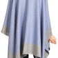 Sakkas Nila Women's Reversible Open Front Large Poncho Shawl Wrap Scarf Cape Ruana