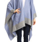 Sakkas Nila Women's Reversible Open Front Large Poncho Shawl Wrap Scarf Cape Ruana
