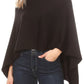 Sakkas Laurel Women's Super Soft Lightweight Cape Poncho Blanket Shawl Pullover