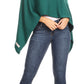 Sakkas Laurel Women's Super Soft Lightweight Cape Poncho Blanket Shawl Pullover
