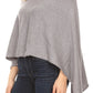 Sakkas Laurel Women's Super Soft Lightweight Cape Poncho Blanket Shawl Pullover