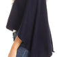 Sakkas Laurel Women's Super Soft Lightweight Cape Poncho Blanket Shawl Pullover