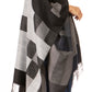 Sakkas Avi Women's Reversible Open Front Poncho Cardigan Ruana Cape Shawl W/Fringe