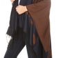 Sakkas Avi Women's Reversible Open Front Poncho Cardigan Ruana Cape Shawl W/Fringe
