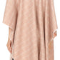Sakkas Avi Women's Reversible Open Front Poncho Cardigan Ruana Cape Shawl W/Fringe