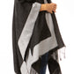 Sakkas Avi Women's Reversible Open Front Poncho Cardigan Ruana Cape Shawl W/Fringe
