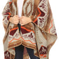Sakkas Lupe Womens Reversible Poncho Wrap Cape Shawl Sweater Coat Cardigan Pattern
