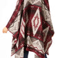 Sakkas Lupe Womens Reversible Poncho Wrap Cape Shawl Sweater Coat Cardigan Pattern