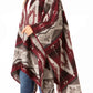 Sakkas Lupe Womens Reversible Poncho Wrap Cape Shawl Sweater Coat Cardigan Pattern