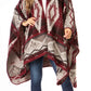 Sakkas Lupe Womens Reversible Poncho Wrap Cape Shawl Sweater Coat Cardigan Pattern