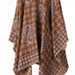 Sakkas Lupe Womens Reversible Poncho Wrap Cape Shawl Sweater Coat Cardigan Pattern