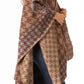 Sakkas Lupe Womens Reversible Poncho Wrap Cape Shawl Sweater Coat Cardigan Pattern