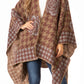 Sakkas Lupe Womens Reversible Poncho Wrap Cape Shawl Sweater Coat Cardigan Pattern