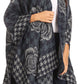 Sakkas Lupe Womens Reversible Poncho Wrap Cape Shawl Sweater Coat Cardigan Pattern