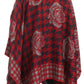 Sakkas Lupe Womens Reversible Poncho Wrap Cape Shawl Sweater Coat Cardigan Pattern