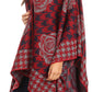 Sakkas Lupe Womens Reversible Poncho Wrap Cape Shawl Sweater Coat Cardigan Pattern