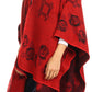 Sakkas Lupe Womens Reversible Poncho Wrap Cape Shawl Sweater Coat Cardigan Pattern