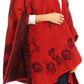 Sakkas Lupe Womens Reversible Poncho Wrap Cape Shawl Sweater Coat Cardigan Pattern