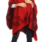 Sakkas Lupe Womens Reversible Poncho Wrap Cape Shawl Sweater Coat Cardigan Pattern