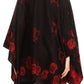 Sakkas Lupe Womens Reversible Poncho Wrap Cape Shawl Sweater Coat Cardigan Pattern
