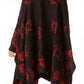 Sakkas Lupe Womens Reversible Poncho Wrap Cape Shawl Sweater Coat Cardigan Pattern