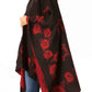 Sakkas Lupe Womens Reversible Poncho Wrap Cape Shawl Sweater Coat Cardigan Pattern