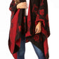 Sakkas Lupe Womens Reversible Poncho Wrap Cape Shawl Sweater Coat Cardigan Pattern