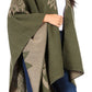 Sakkas Lupe Womens Reversible Poncho Wrap Cape Shawl Sweater Coat Cardigan Pattern