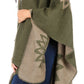 Sakkas Lupe Womens Reversible Poncho Wrap Cape Shawl Sweater Coat Cardigan Pattern