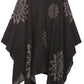 Sakkas Lupe Womens Reversible Poncho Wrap Cape Shawl Sweater Coat Cardigan Pattern
