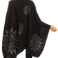 Sakkas Lupe Womens Reversible Poncho Wrap Cape Shawl Sweater Coat Cardigan Pattern