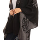 Sakkas Lupe Womens Reversible Poncho Wrap Cape Shawl Sweater Coat Cardigan Pattern