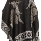 Sakkas Lupe Womens Reversible Poncho Wrap Cape Shawl Sweater Coat Cardigan Pattern