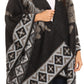 Sakkas Lupe Womens Reversible Poncho Wrap Cape Shawl Sweater Coat Cardigan Pattern