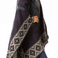 Sakkas Lupe Womens Reversible Poncho Wrap Cape Shawl Sweater Coat Cardigan Pattern