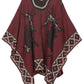 Sakkas Lupe Womens Reversible Poncho Wrap Cape Shawl Sweater Coat Cardigan Pattern