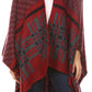 Sakkas Lupe Womens Reversible Poncho Wrap Cape Shawl Sweater Coat Cardigan Pattern
