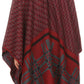 Sakkas Lupe Womens Reversible Poncho Wrap Cape Shawl Sweater Coat Cardigan Pattern