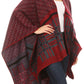 Sakkas Lupe Womens Reversible Poncho Wrap Cape Shawl Sweater Coat Cardigan Pattern