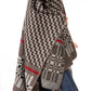 Sakkas Lupe Womens Reversible Poncho Wrap Cape Shawl Sweater Coat Cardigan Pattern