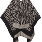 Sakkas Lupe Womens Reversible Poncho Wrap Cape Shawl Sweater Coat Cardigan Pattern