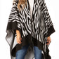 Sakkas Lupe Womens Reversible Poncho Wrap Cape Shawl Sweater Coat Cardigan Pattern