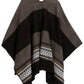 Sakkas Mari Women's Reversible Large Poncho Shawl Wrap Scarf Cape Ruana Blanket