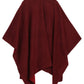 Sakkas Mari Women's Reversible Large Poncho Shawl Wrap Scarf Cape Ruana Blanket
