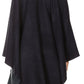 Sakkas Mari Women's Reversible Large Poncho Shawl Wrap Scarf Cape Ruana Blanket